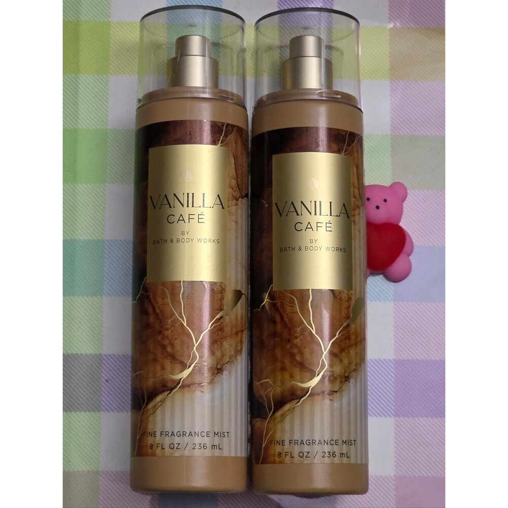 Bath & Body Works Vanilla Café Fine Fragrance Body Mist Set of 2 New RARE